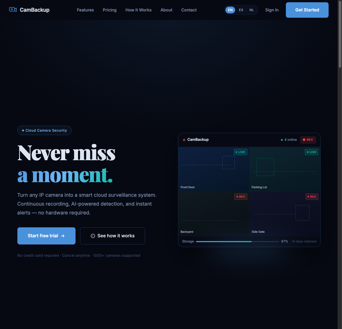 Cambackup screenshot