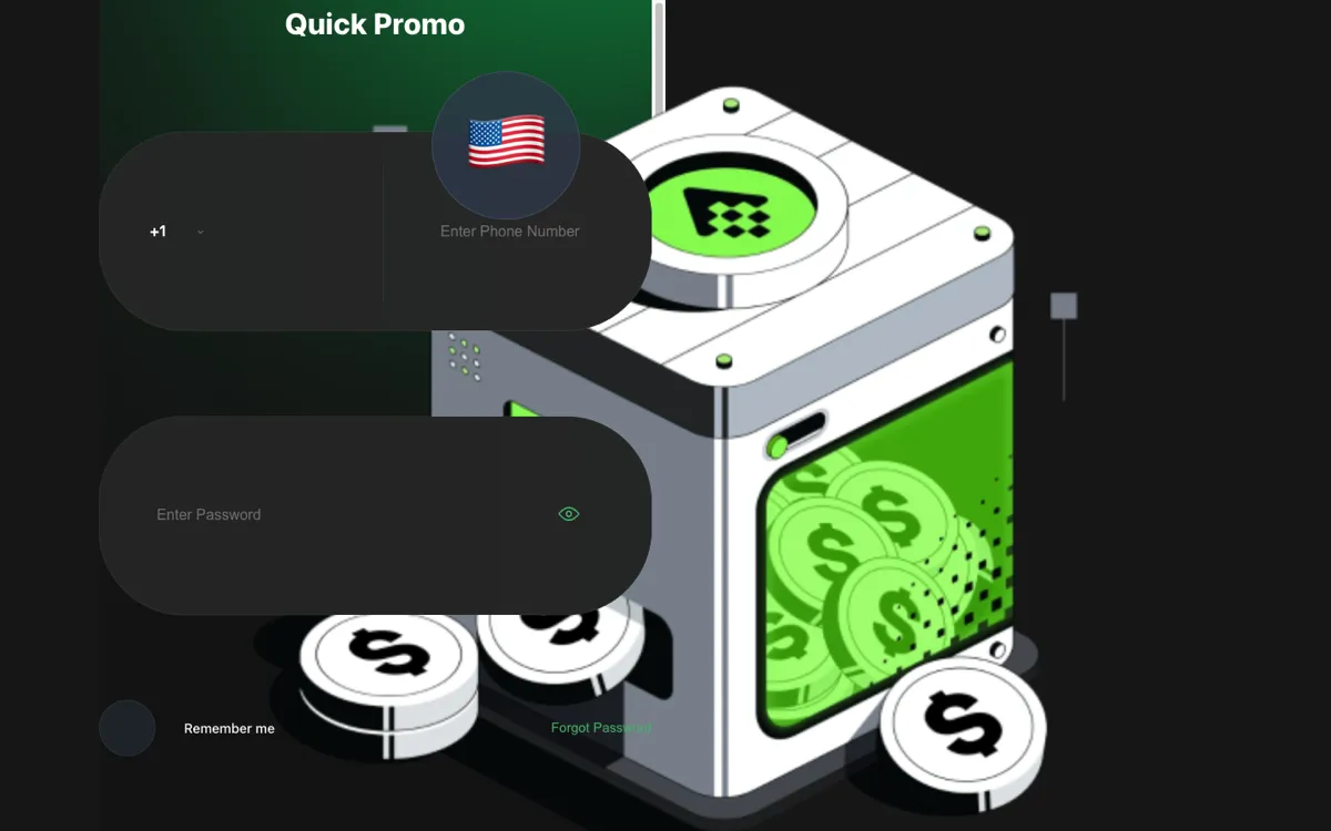 quickpromo.live dia 19 sèptèmber 2026: pantaya di login ku 'Quick Promo', bandera merikano, i un ilustrashon di un kaha ku plaka